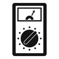 Analog multimeter icon, simple style Royalty Free Stock Photo