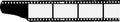 Analog photographic film, empty filmstrip with picture frames, vector Royalty Free Stock Photo