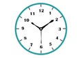 Analog Quartz Wall Clock Illustration with EPS Vector File