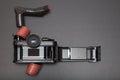 Analog reflex camera and roll film