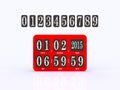 Analog scoreboard digital timer