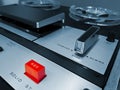 Analog Stereo Open Reel Tape Deck Recorder Royalty Free Stock Photo