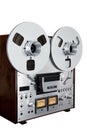 Analog Stereo Open Reel Tape Deck Recorder Vintage Isolated Royalty Free Stock Photo