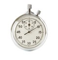 Analog stopwatch on white background Royalty Free Stock Photo