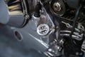Analog temperature sensor on a motorcycle engine
