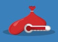 Analog thermometer icon image