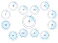 Analog timer counting in 5 seconds or minutes interval