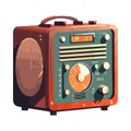 Analog turntable speaker symbolize nostalgia