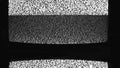 Analog tv screen glitch static noise grain crt