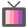 Analog TV or television icon for website and app interface. Royalty Free Stock Photo