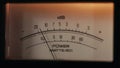 Analog VU meter of sound signal level