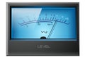 Analog VU Meter Blue