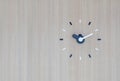 Analog wall clock on the wall