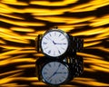 Analog Watch with Reflection.
