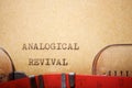 Analogical revival text