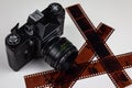 Analogue film photo camera