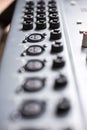 Analogue mixer input blur