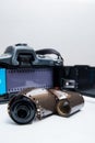 Analogue reflex camera Royalty Free Stock Photo