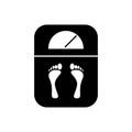 Analogue weighing machine icon. Analogue weighing machine simple isolated icon. fitnes scales simple isolated icon