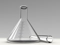 Analysis alembic and test tube Royalty Free Stock Photo