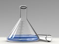 Analysis alembic and test tube Royalty Free Stock Photo