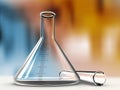 Analysis alembic and test tube Royalty Free Stock Photo