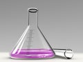Analysis alembic and test tube Royalty Free Stock Photo
