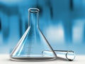 Analysis alembic and test tube Royalty Free Stock Photo