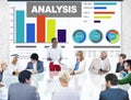 Analysis analyzing information bar graph data statisitc concept Royalty Free Stock Photo