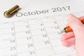 Analysis of a calendar October