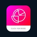Analysis, Chart, Data, Diagram, Monitoring Mobile App Button. Android and IOS Line Version Royalty Free Stock Photo