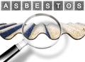 Analysis of the compounds of a dangerous asbestos roof - concept