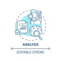 Analysis concept icon Royalty Free Stock Photo