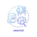 Analysis concept icon Royalty Free Stock Photo