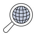 Analysis fill inside vector icon which can easily modify or edit Royalty Free Stock Photo