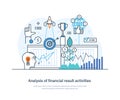 Analysis of financial results activities business strategy, management