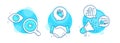 Analysis graph, Heart and Clapping hands icons set. Reject access sign. Targeting chart, Love, Clap. Vector