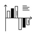 Analysis half glyph vector icon which can easily modify or edit