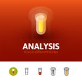 Analysis icon in different style Royalty Free Stock Photo