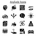 Analysis icon set