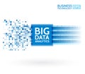 Analysis of Information. Data mining visualization. Abstract digital sorting information. Binary code algorithms.
