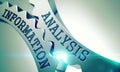 Analysis Information - Text on Mechanism of Metal Cogwheels. 3D.