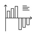 Analysis line vector icon which can easily modify or edit Royalty Free Stock Photo