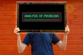 Analysis of Problems - Message on the monitor, technology conquers our heads