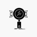 Analysis, Search, information, research, Security Glyph Icon. Vector isolated illustration Royalty Free Stock Photo