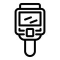 Analysis thermal imager icon, outline style Royalty Free Stock Photo