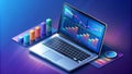 Analysis trends and software development coding process concept Programming, testing cross platform code,Application of isometric