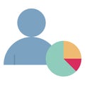 Analyst Glyph Style vector icon which can easily modify or edit