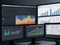 Analyst Trading Stock On Business Laptop Computer