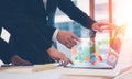 Analyst working with Business Analytics and Data Management System Royalty Free Stock Photo